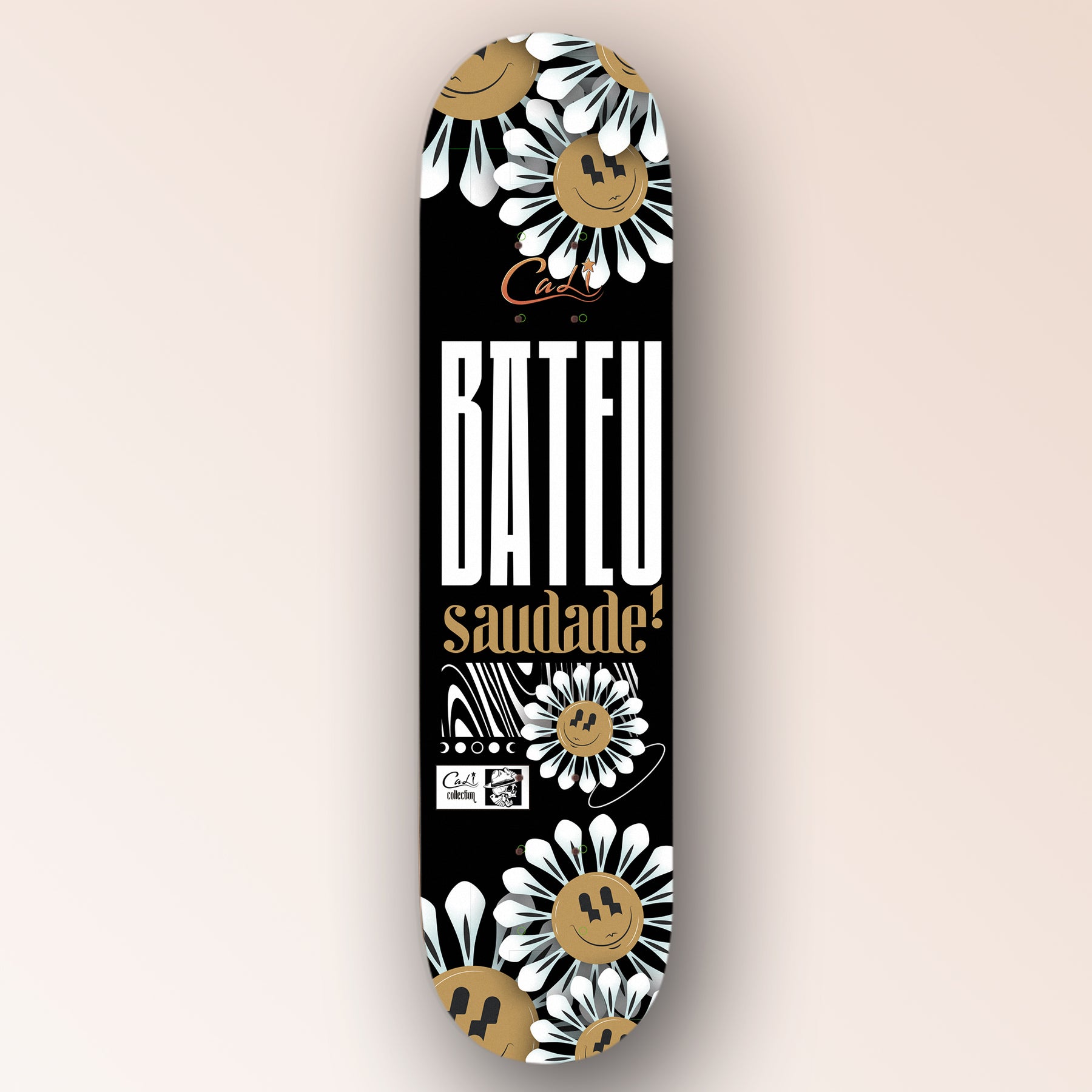 Shape de Skate Decorativo Bateu saudade | Cali