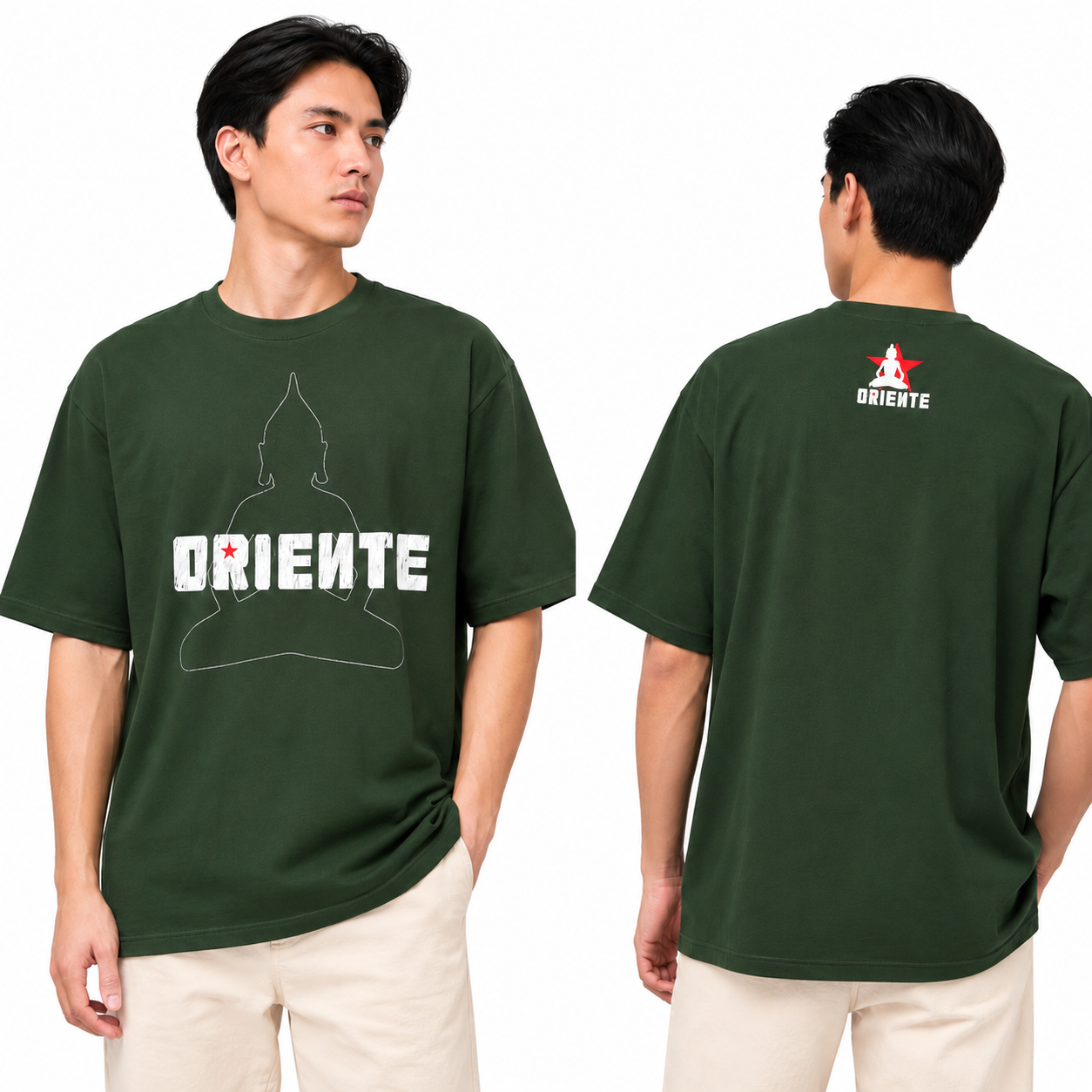 Camiseta Verde Logo Grande | Oriente