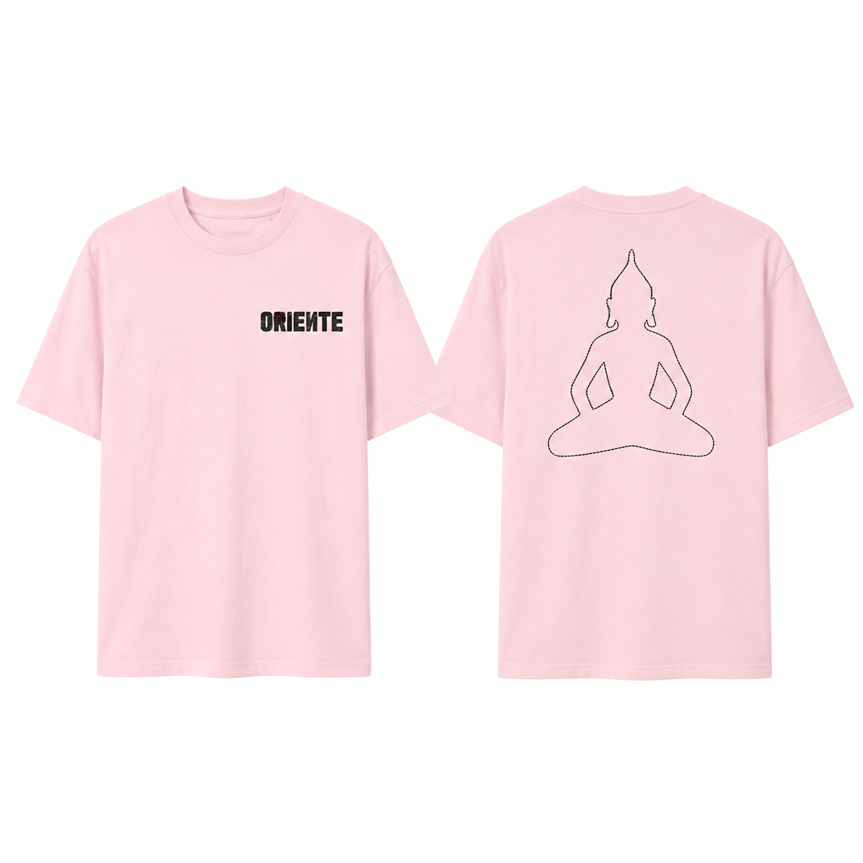 Camiseta Rosa Logo Pequeno | Oriente