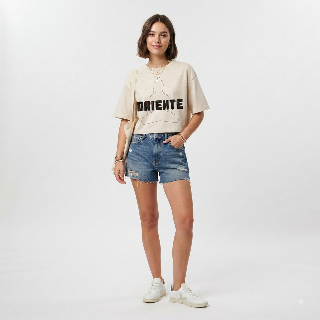 Cropped Off White Logo Grande | Oriente