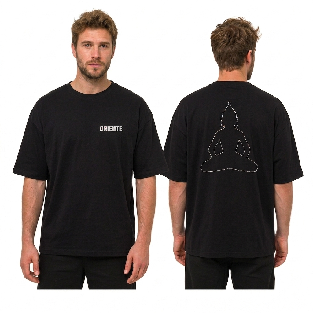 Camiseta Preta Logo Pequeno | Oriente