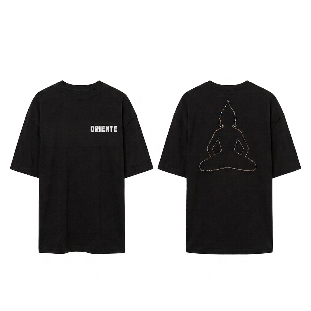 Camiseta Preta Logo Pequeno | Oriente
