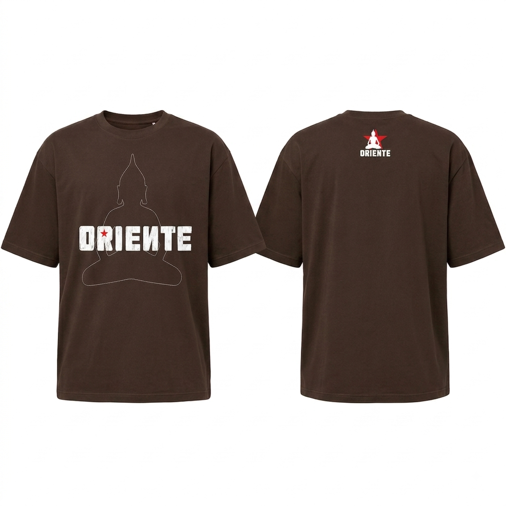 Camiseta Marrom Logo Grande | Oriente