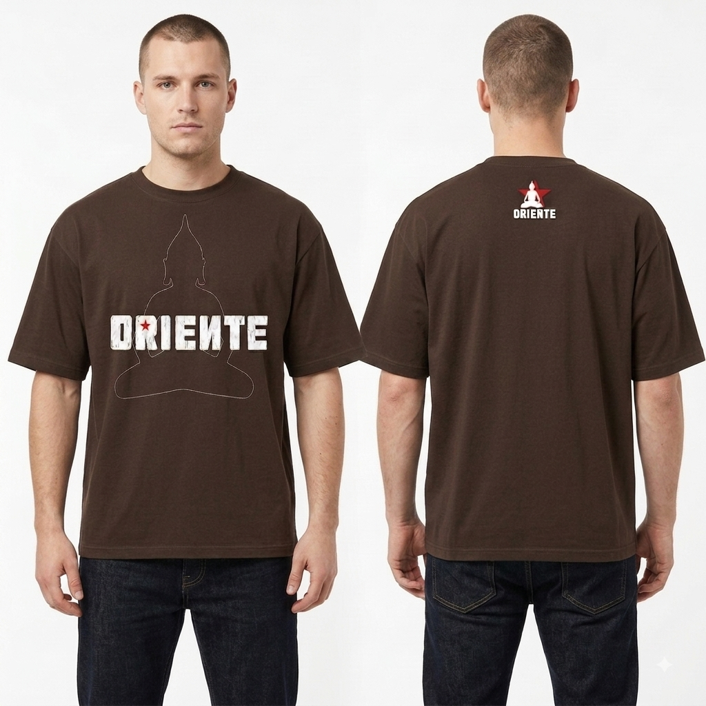 Camiseta Marrom Logo Grande | Oriente