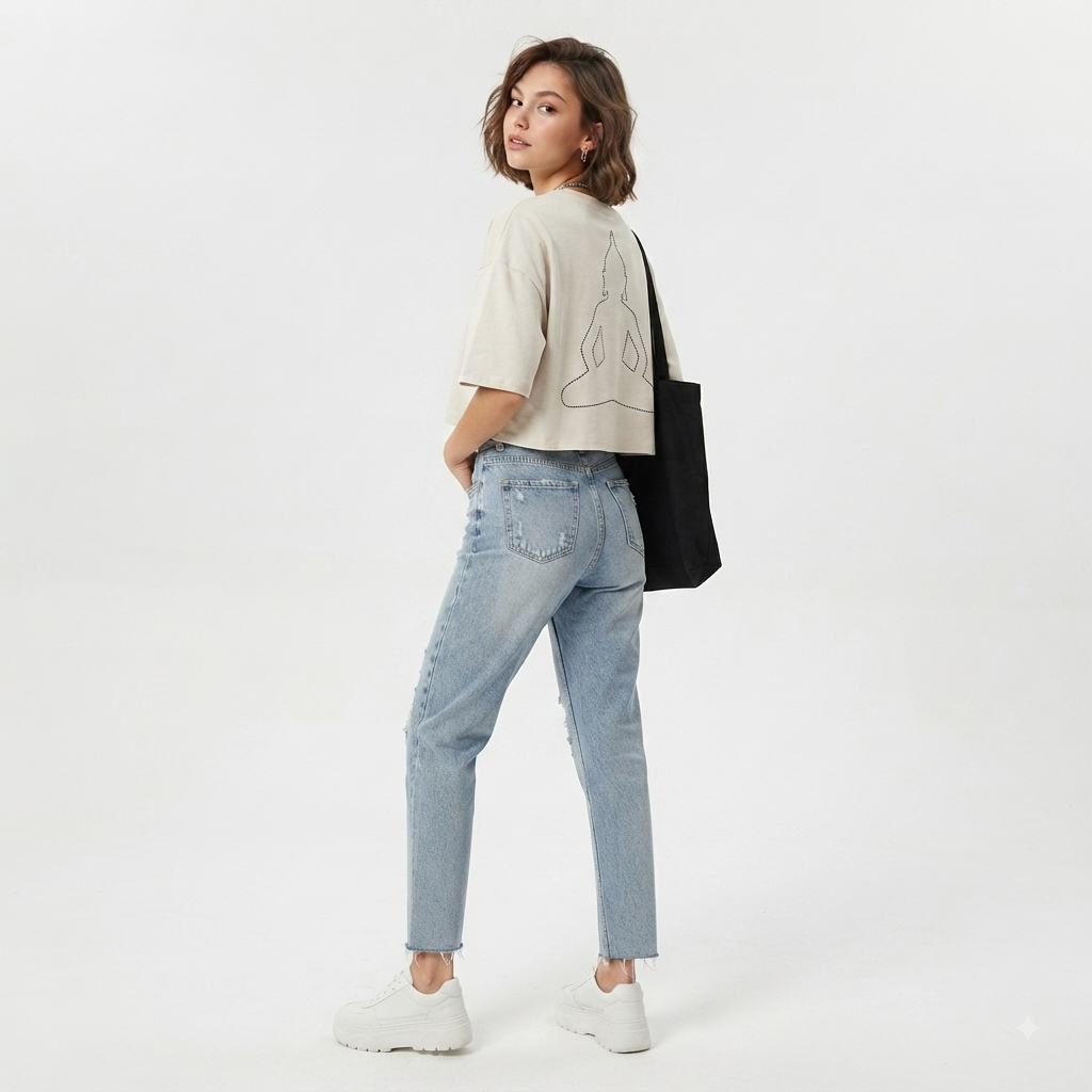 Cropped Off White Logo Pequeno | Oriente