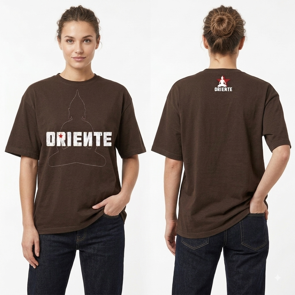 Camiseta Marrom Logo Grande | Oriente