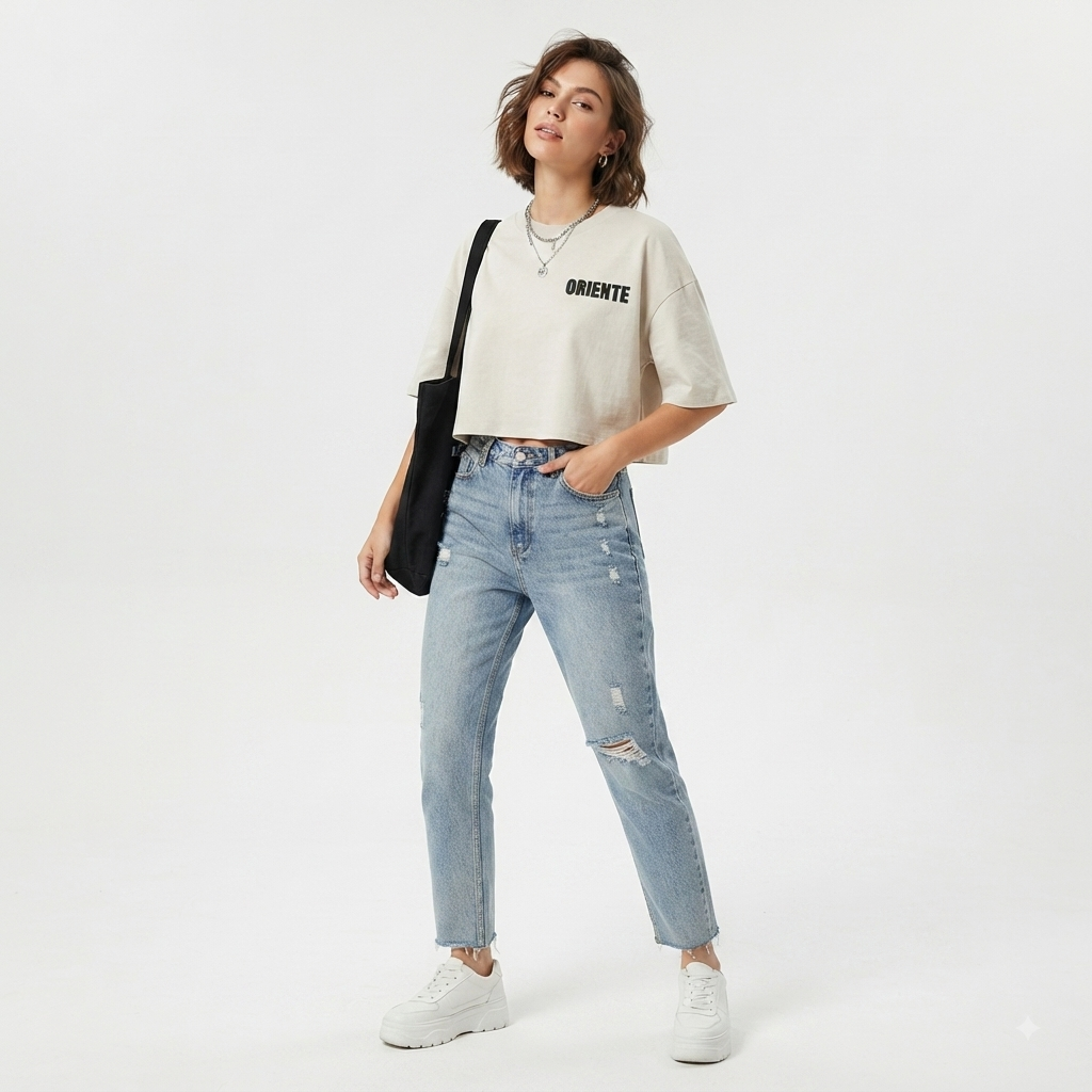 Cropped Off White Logo Pequeno | Oriente