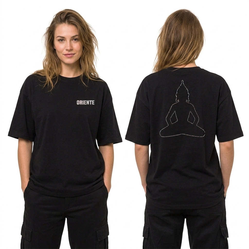 Camiseta Preta Logo Pequeno | Oriente