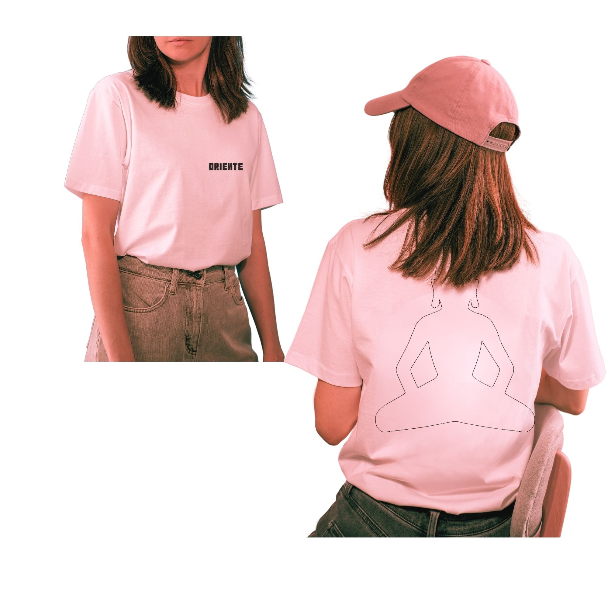 Camiseta Rosa Manga Curta | Oriente
