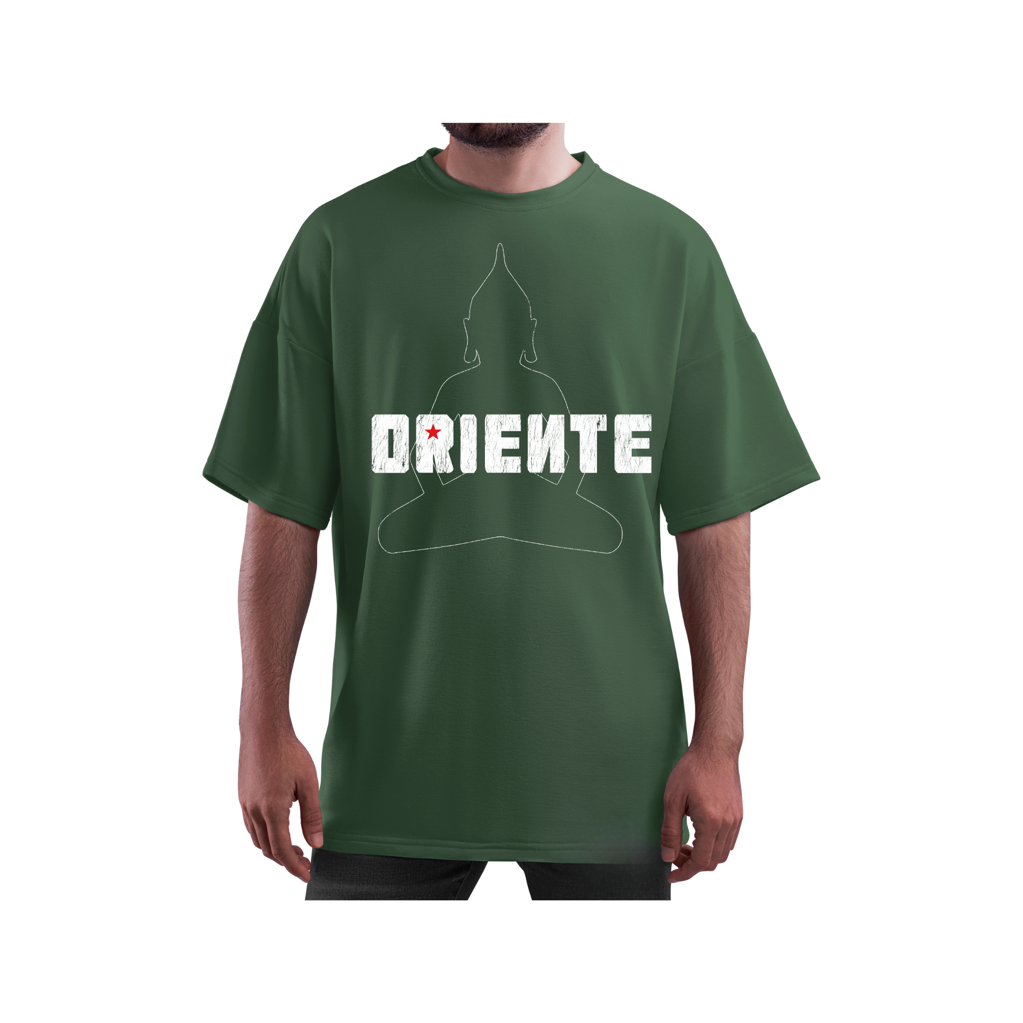 Camiseta Verde Manga Curta | Oriente